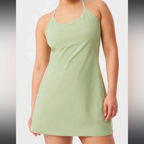 Outdoor Voices The Exercise Athletic Dress in Lime Green - Picture 2 of 5